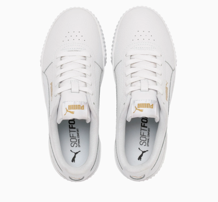 Size 8.5 - PUMA Carina Lux Low White for sale online | eBay