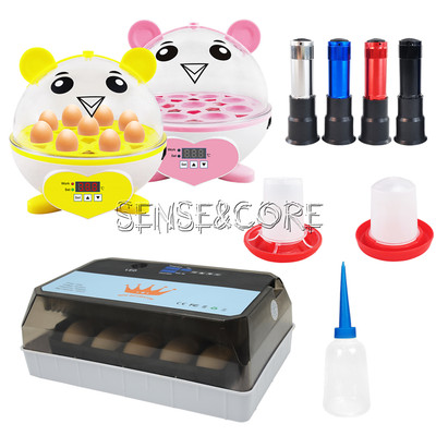 9/12/15 Intelligent Eggs Hatching Heating Digital Full Automatic Incubator Set