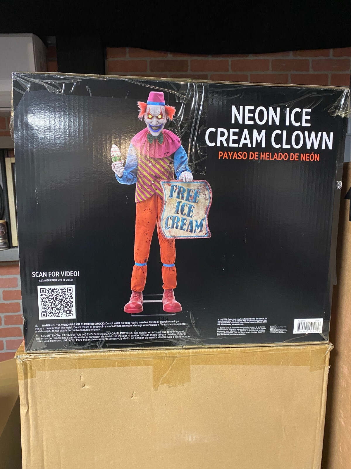 Neon Ice Cream Clown Animatronic Halloween Animatronic eBay