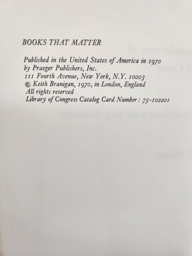 The Foundations of Palatial Crete a Survey. by Keith Branigan (1970) (hardcover) - Picture 5 of 21