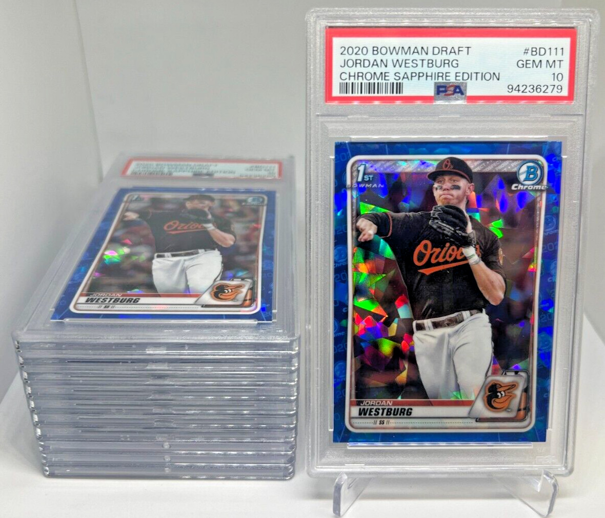 PSA 10 - 2020 Bowman Draft Sapphire JORDAN WESTBURG 1st RC #BD111 Orioles (QTY)