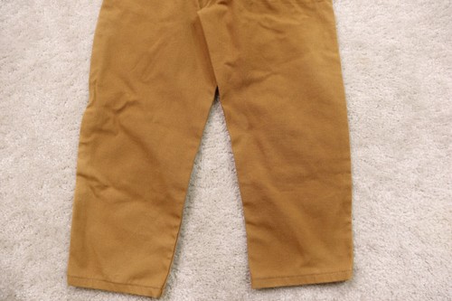 Carhartt Overall Bib Boys 4 Duck Canvas Double Knee Tan - Picture 12 of 12