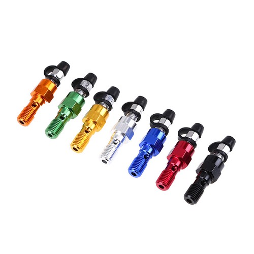 M10 1.0mm Motorcycle Brake Cylinder Caliper Bleed Screw Nipple Banjo Dust Cap - Picture 3 of 11