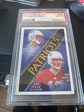 2000 FLEER GLOSSY #352 TOM BRADY RC GOAT PSA MINT 9 VERY LOW POP CERT. 90245903