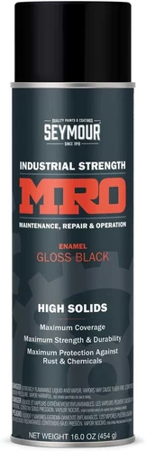 SEYMOUR 620-1415 Industrial MRO High Solids Spray Paint, Gloss Black , 16 Ounce 