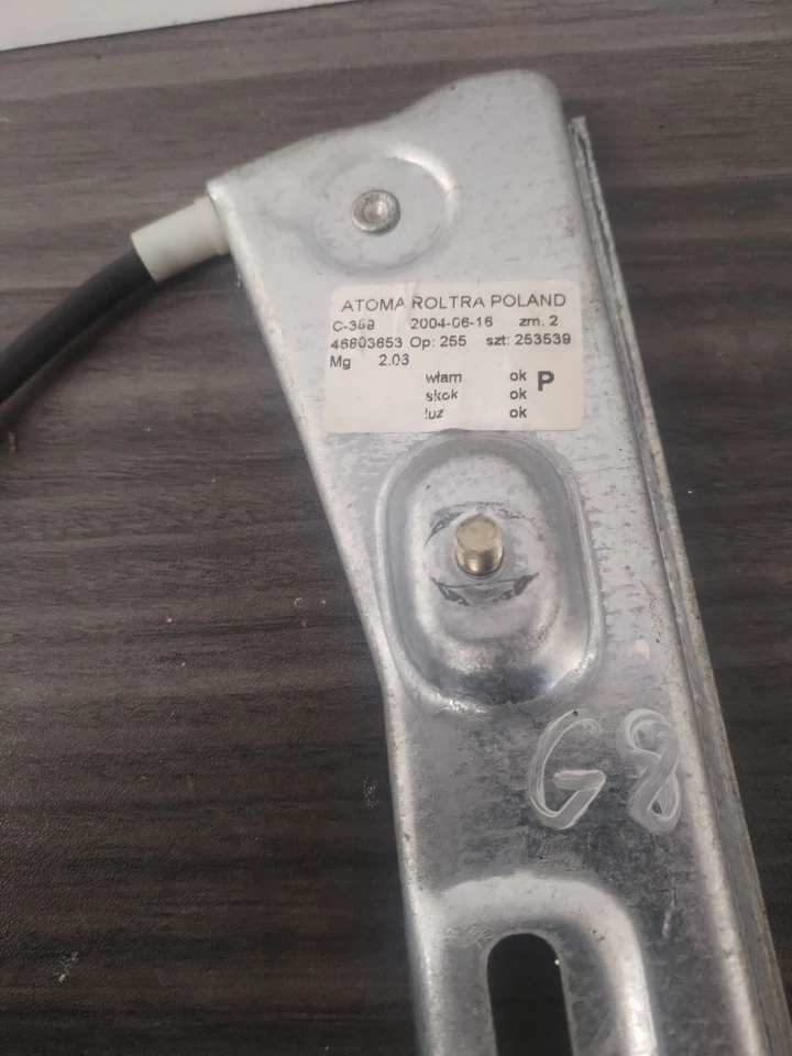 REGULADOR VENTANA PUERTA TRASERA LADO CONDUCTOR FIAT PANDA 46803653 Foto 3 de 4