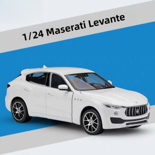 Modellino auto in metallo scala 1:24 Maserati Levante giocattoli ornamento IDEA REGALO - Foto 2 di 24