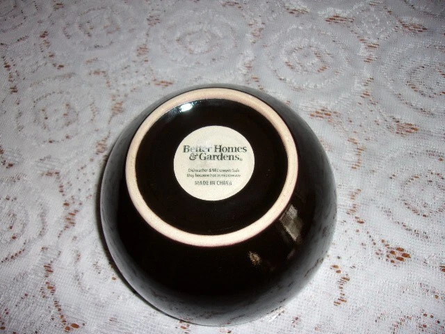 Cuenco de vajilla marrón oscuro Better Homes and Gardens Foto 3 de 4