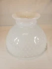 White Milk Glass Hobnail Glass Lamp Shade Large 8 Inches Vintage