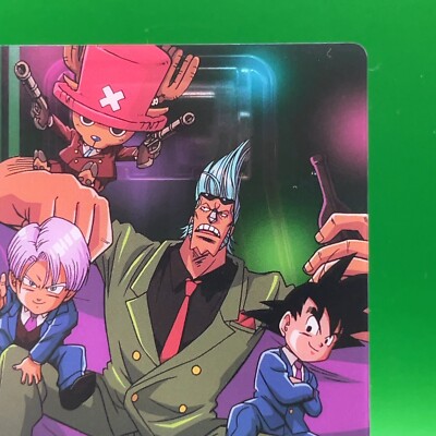 Trunks Franky Onepiece Dragon Ball Collaboration Card Morinaga