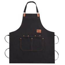Work Aprons Heavy Duty Shop Work Apron With Pockets for Men Water Oil Chef