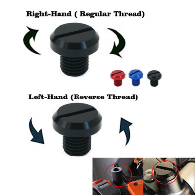 2PCS Motorcycle Mirror Hole Plug Screw Bolt Cap for Yamaha Honda Kawasaki Suzuki