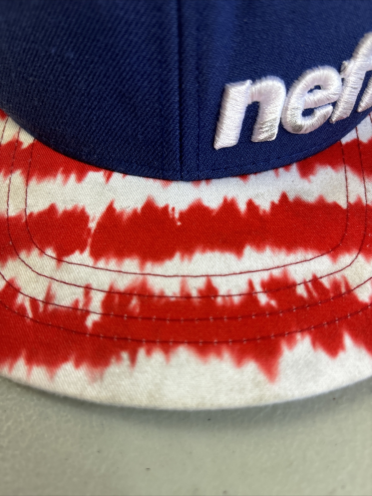 NEFF Hat Cap Snap Back Cap Adjustable Red White B… - image 3