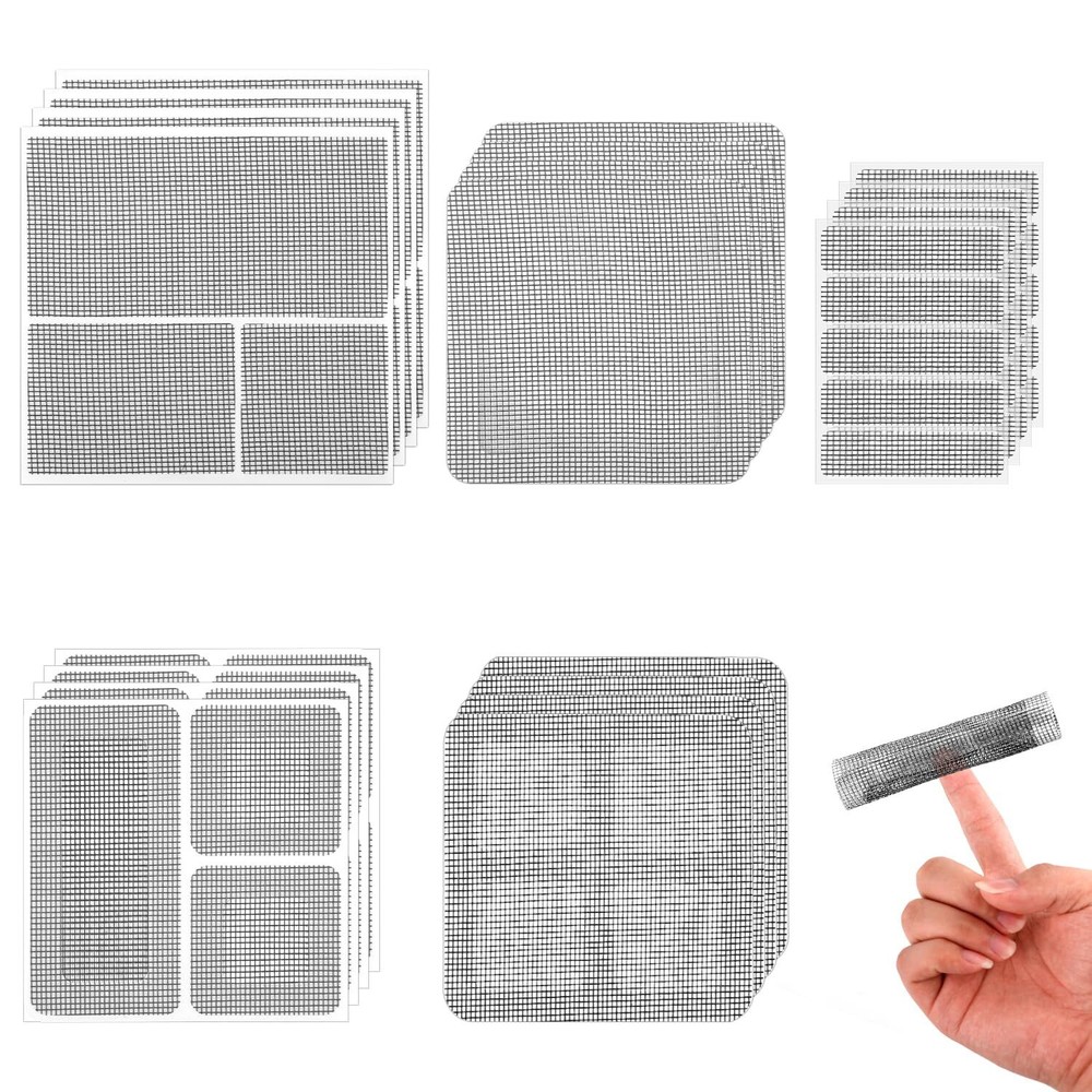 20PCS Window Screen Repair Patches Kit, Self Adhesive Screen Door Mesh Repair...