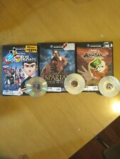 lot bundle of 3 Nintendo GameCube games pre-owned NOT TESTED Avatar, Spartan