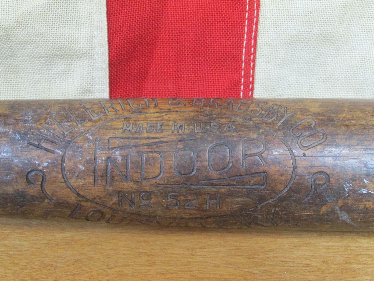 Vintage 1920s Hillerich & Bradsby Co.Wood Indoor Baseball Bat No
