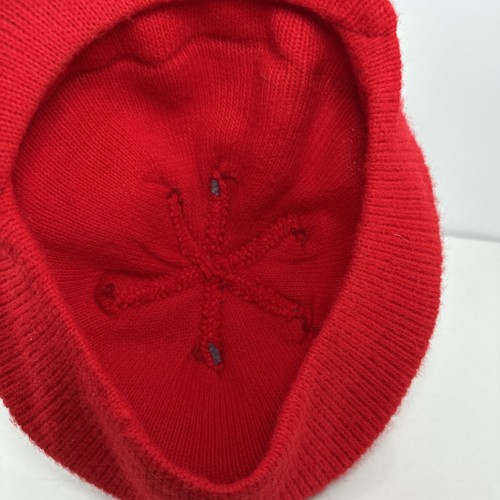 70er Jahre Ohio State Buckeyes Strick Efeu Zeitungsjunge Bommel Mütze Kappe rot weiß - Bild 6 von 8