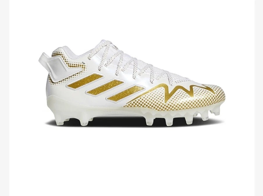 Adidas white and hotsell gold rugby boots