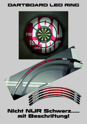 LED Beleuchtungsring 360° Beleuchtung Dart Lichtring, Steel Dart - Bild 2 von 6