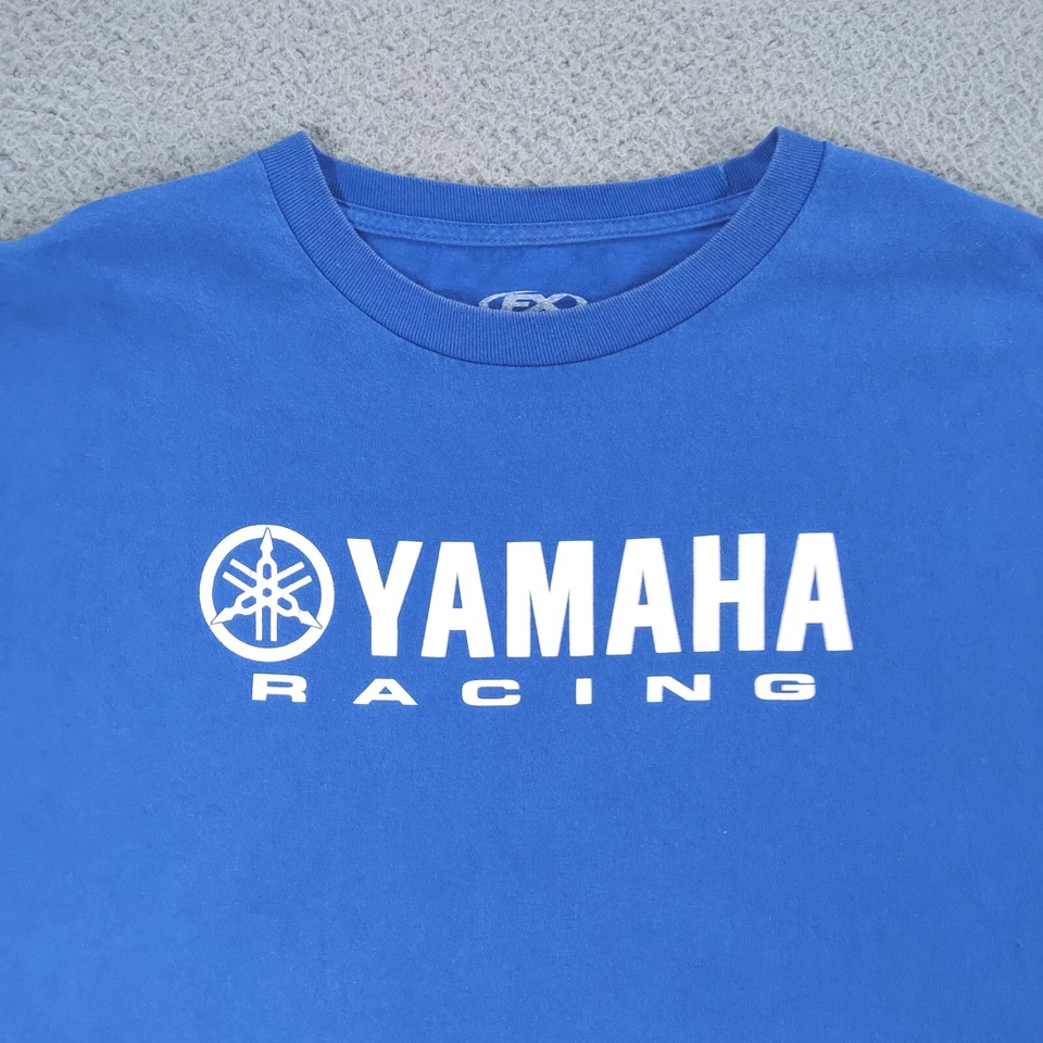 Футболка мужская Yahama Racing Flare XXL синяя заводская Effex FX футболка для взрослых - Изображение 3 из 4