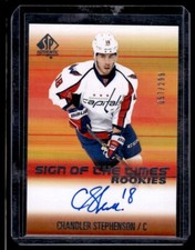 2015-16 SP Authentic Sign of the Times Rookies Chandler Stephenson RC Auto /299
