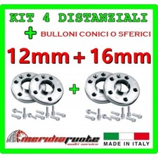 KIT 4 DISTANZIALI PER AUDI A1 - SPORTBACK 8X DAL 2010 PROMEX ITALY 12mm + 16mm S