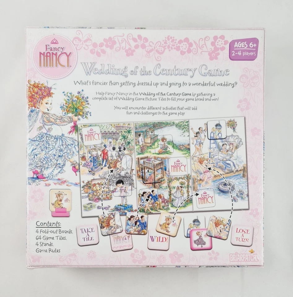 New - Fancy Nancy Wedding of the Century Board Game 2014 Briarpatch Made In USA - Image 2 of 4