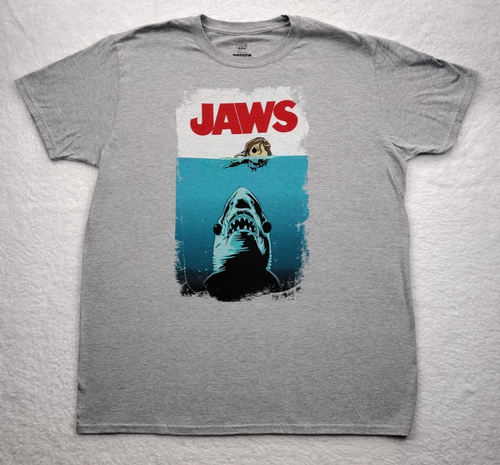 Funko Pop! Tees JAWS Men's Size XL X-Large Collectible Short T-Shirt Gray