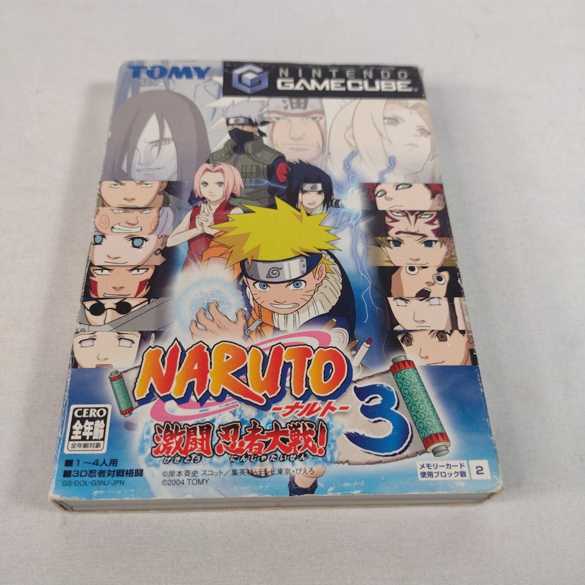 Japanese Naruto Gekitou Ninja Taisen 3 Gamecube Import Clash Japan