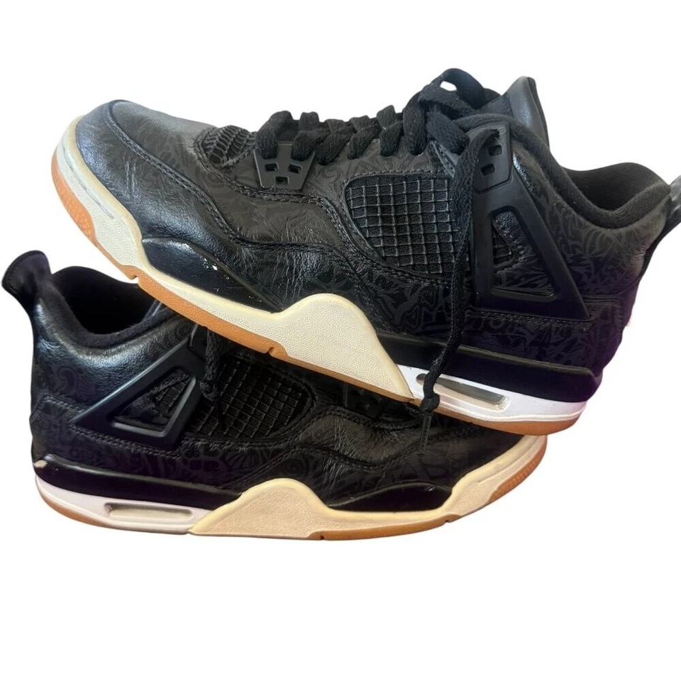 Nike Jordan 4 Retro Laser, 30th Anniversary 2019, Y7 - Image 3 of 4