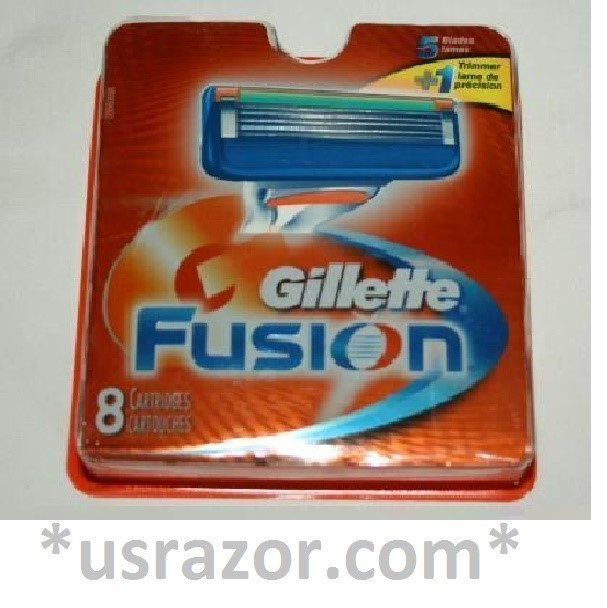 8 Gillette Fusion 5 Manual Razor Blades Refill Cartridges Shaver Fits Flexball 4