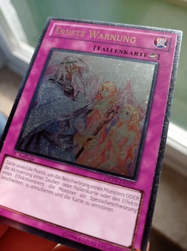 ⚡Ernste Warnung Ultimate Rare DREV 1 Auflage NM- Exc Yugioh Sammlung Selten⚡ - Bild 3 von 11
