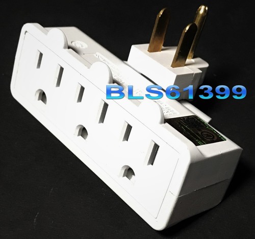 Prise électrique 3 voies robinet pivotant répartiteur de puissance prise murale secteur adaptateur électrique - Photo 3/8