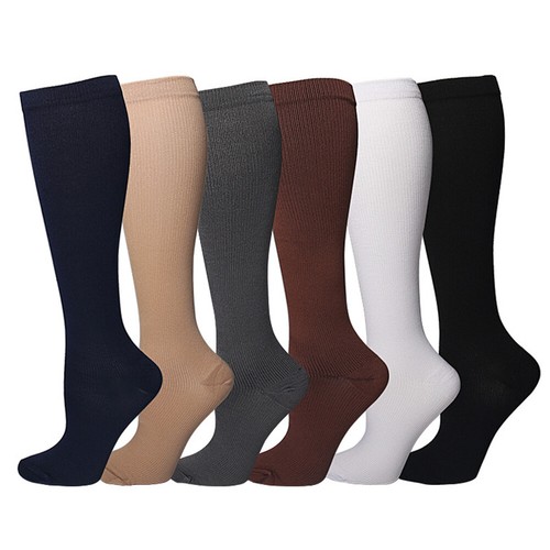 US 6Pairs Compression 15-20mmHg Graduated Support Socks Calf Men Women S-XXL - Picture 19 of 20