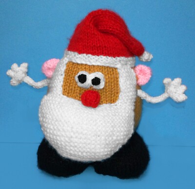 STRICKANLEITUNG - Weihnachtsmann Santa Kartoffelkopf inspiriert Spielzeug 32 cm Puppe