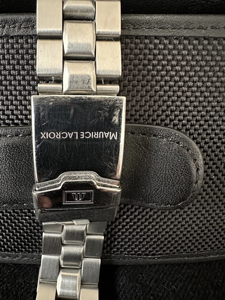 MAURICE LACROIX Chronograph  Automatic Black Dial Stainless Steel Watch - Image 2 of 3