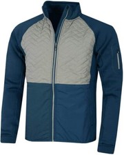 Proquip Therma Gust gesteppte winddichte Golfjacke mit durchgehendem Rei&szlig;verschluss f&uuml;r Herren.
