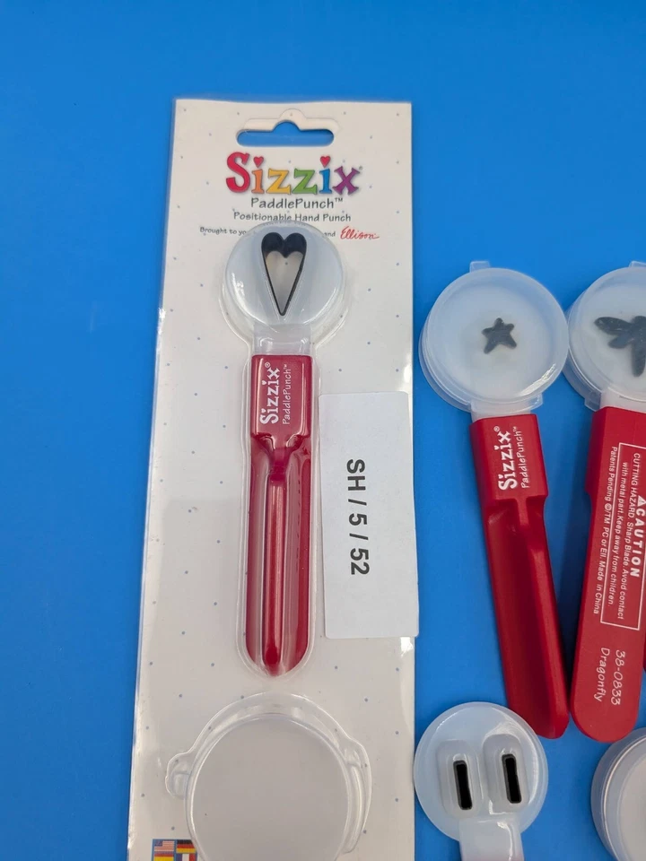 Реселлер Crafting Энтузиаст Лот из 10+ Ручных Пробойников Sizzix PaddlePunch - Изображение 4 из 4