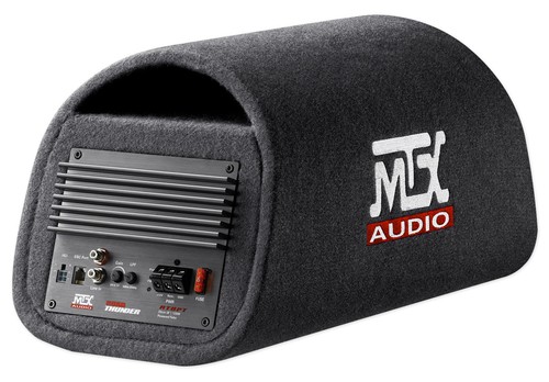 MTX Road Thunder RT8PT 8” 240 Watt Powered Subwoofer In Vented/Ported Bass Tube - Picture 5 of 7