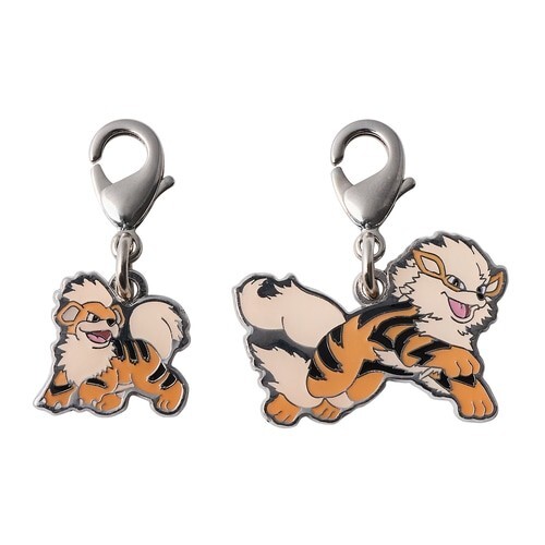 PC107 Pokemon Center Growlithe,Arcanine Metal Key Chain Japan | eBay