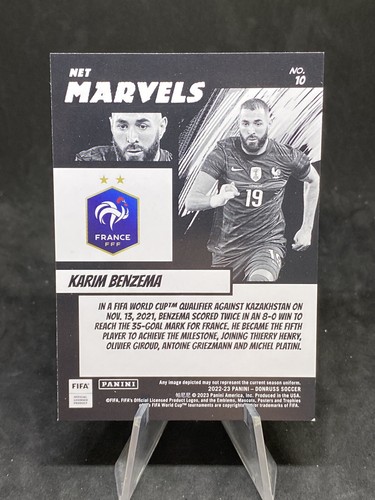 Karim Benzema 3 SP Card Lot 2022-23 Donruss FIFA. 2x Pitch Kings. Net Marvels - Picture 3 of 8