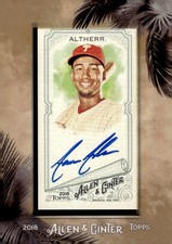2018 Topps Allen & Ginter #MA-AA Aaron Altherr Framed Mini Baseball Autographs
