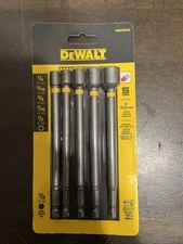 DEWALT 6” Magnetic Nut Driver Set, 5-piece: 1/4”5/16” 3/8” 7/16" 1/2" DWAFND5X6
