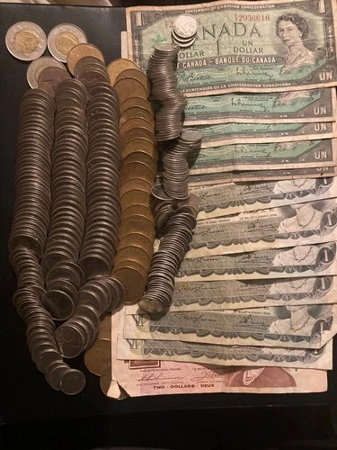 $88 canada coin and currency lot