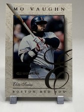 1997 Donruss THE ELITE SERIES #10 Mo Vaughn Red Sox RARE ICONIC INSERT /2500