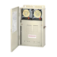 INTERMATIC T30404R ElectromechanicalTimer,24hr,Beige,Metal 1A850