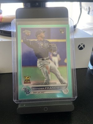 2022 Topps Chrome Update Rookie Debut Aqua Refractor 47/250 Wander Franco 0nr3