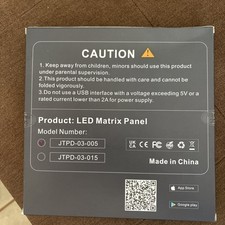 Multicolor LED Matrix Panel 7x17CM USB App Control 5V 2A JTPD-03-005/015