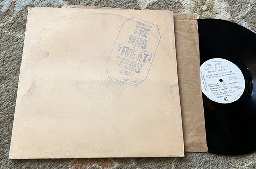 Killer 1970 Rock LP - THE WHO "Live At Leeds" DECCA RECORDS #79175 w/ Inserts!