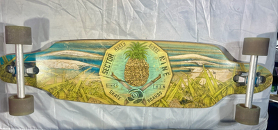 Sector 9 Mini Lookout Bamboo Drop Thru Complete Longboard Beach